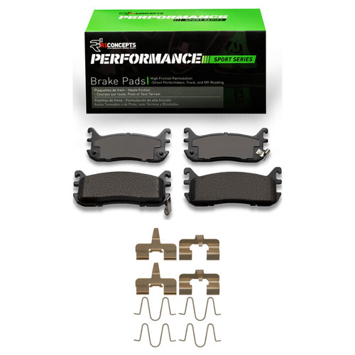 R1 94-03 Ford Escort Rear Performance Sport Pads & Hardware Kit