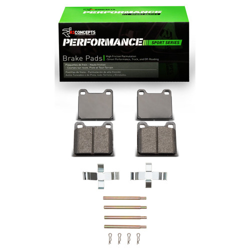 R1 67-91 Mercedes-Benz 300SEL Rear Performance Sport Pads & Hardware Kit