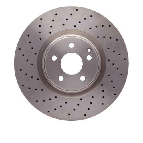 R1 2008-2021 Mercedes-Benz C63 AMG Front Brake Rotor - Drilled