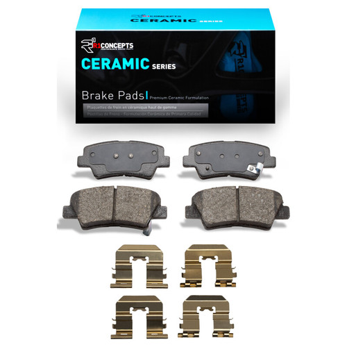 R1 2007-2013 Hyundai Sonata Rear R1 Ceramic Pads & Hardware Kit