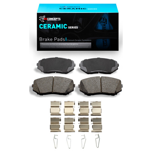 R1 2007-2025 Ford Edge Front R1 Ceramic Pads & Hardware Kit