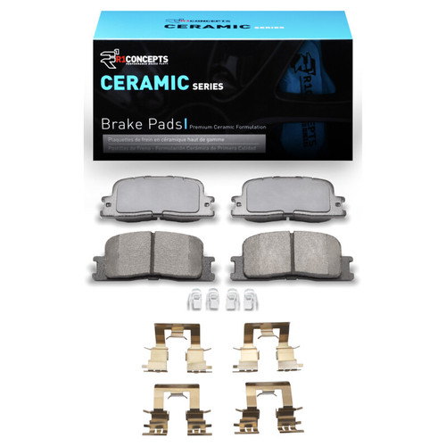 R1 2001-2003 Toyota Highlander Rear R1 Ceramic Pads & Hardware Kit