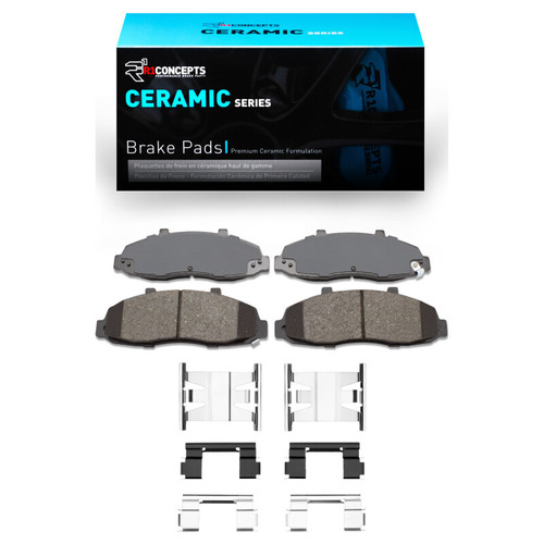 R1 1997-2004 Ford F-150 4WD Front R1 Ceramic Pads & Hardware Kit