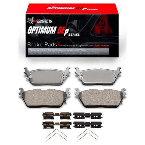 R1 2019-2025 Jeep Grand Wagoneer L Rear R1 Optimum OE Pads & Hardware Kit