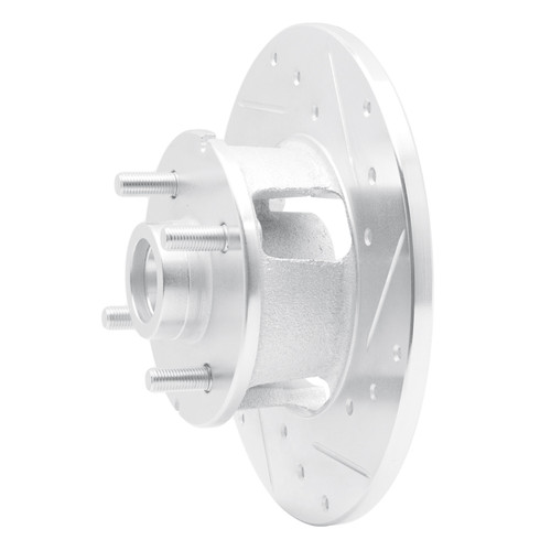 R1 1978-1987 Chevrolet CHEVETTE Front Right Drilled & Slotted Silver Brake Rotor