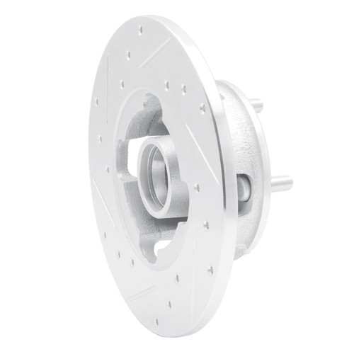 R1 1978-1987 Chevrolet CHEVETTE Front Right Drilled & Slotted Silver Brake Rotor