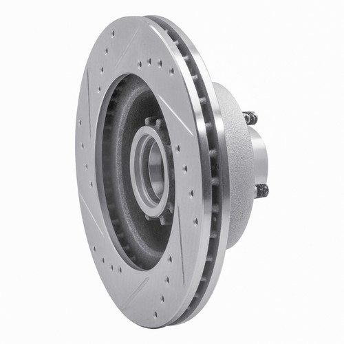 R1 1973-1989 Chrysler CORDOBA Front Right Drilled & Slotted Silver Brake Rotor