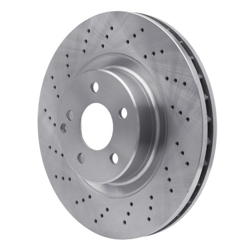 R1 2003-2012 Mercedes-Benz E500 Front Brake Rotor - Drilled