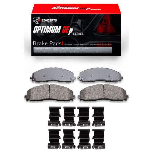 R1 2011-2022 Ford F-350 Super Duty 2WD Front R1 Optimum OE Pads & Hardware Kit