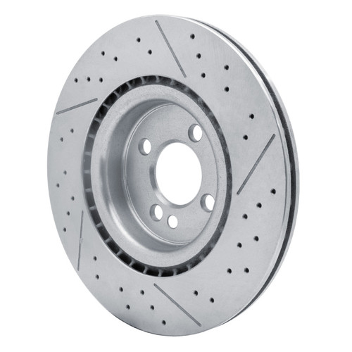 R1 2009-2014 Mini Cooper Clubman Front Brake Rotor - Drilled and Slotted