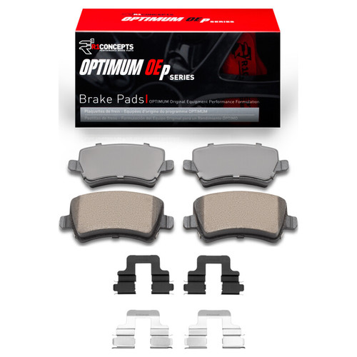 R1 07-18 Volvo S60 Rear Optimum OE Brake Pads & Hardware Kit