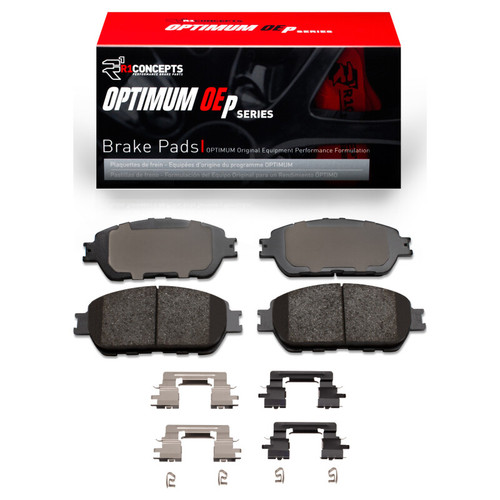 R1 04-10 Toyota Camry Front Optimum OE Brake Pads & Hardware Kit