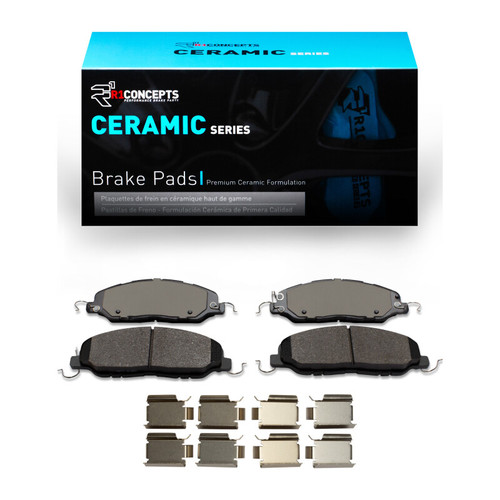 R1 05-14 Ford Mustang Front Ceramic Brake Pads & Hardware Kit