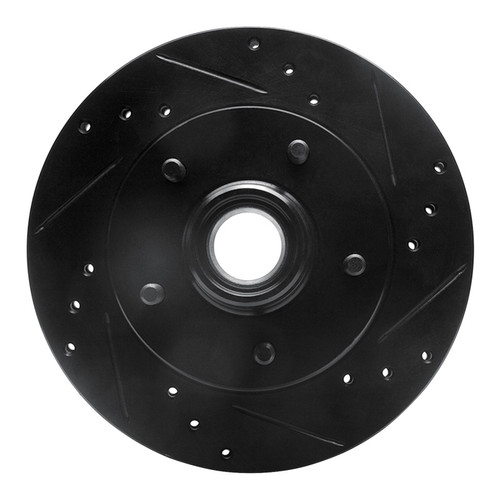 R1 1982-1995 Buick Regal Front Right Drilled & Slotted Black Brake Rotor