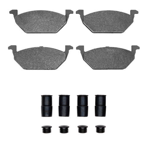 R1 98-17 Volkswagen CrossFox (Mexico) Front Ceramic Brake Pads & Hardware Kit