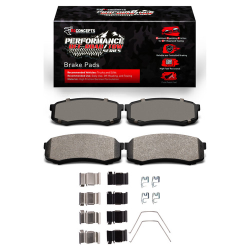 R1 1993-2024 Lexus GX460 Rear Performance Off-Road/Tow Brake Pads & Hardware Kit