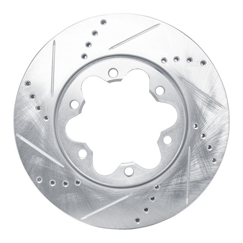 R1 2006-2019 Toyota HiAce (Mexico) Front Left Drilled & Slotted Silver Brake Rotor