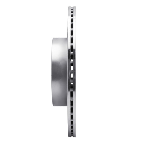 R1 2008-2025 Infiniti G37 Rear Left Drilled & Slotted Silver Brake Rotor