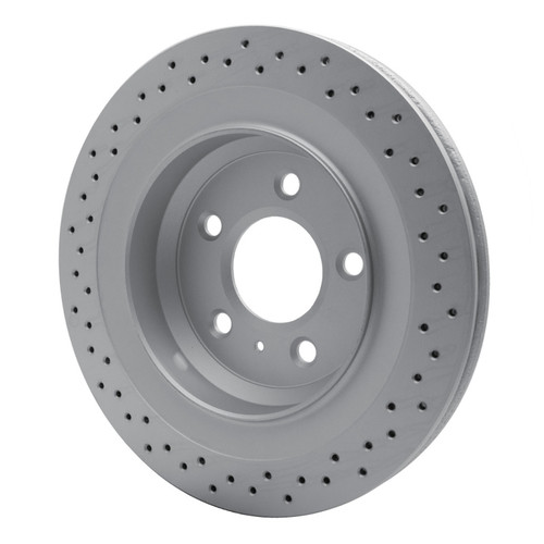R1 2005-2008 Pontiac Grand Prix Rear GeoSPEC Coated Rotor - Drilled