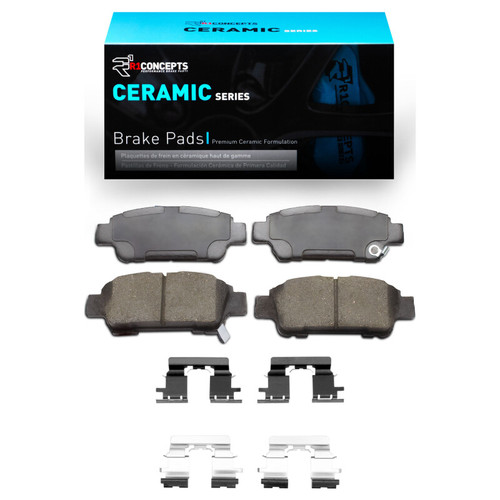 R1 2004-2010 Toyota Sienna Rear R1 Ceramic Pads & Hardware Kit