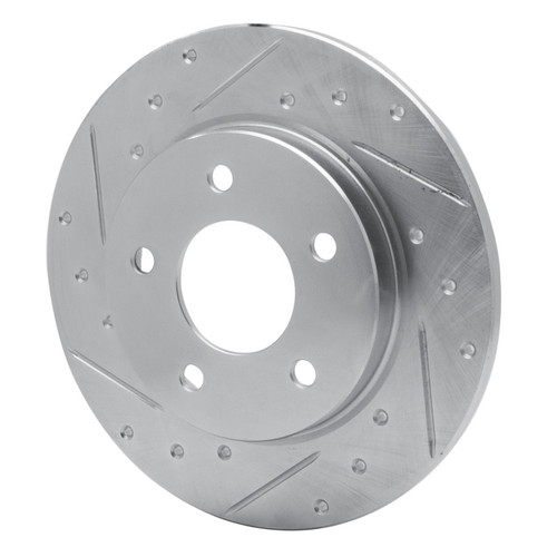 R1 88-92 Dodge Monaco Rear Left Drilled & Slotted Silver Brake Rotor