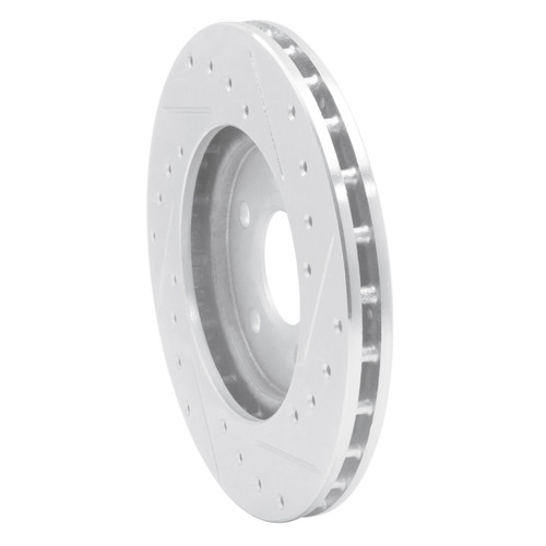 R1 95-00 Chrysler SEBRING Front Left Drilled & Slotted Silver Brake Rotor