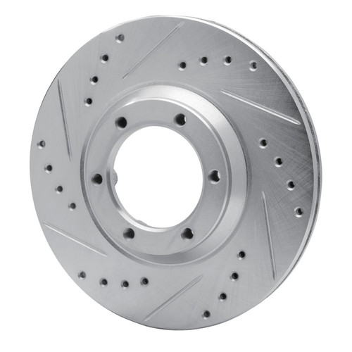 R1 84-87 Isuzu TROOPER Front Left Drilled & Slotted Silver Brake Rotor