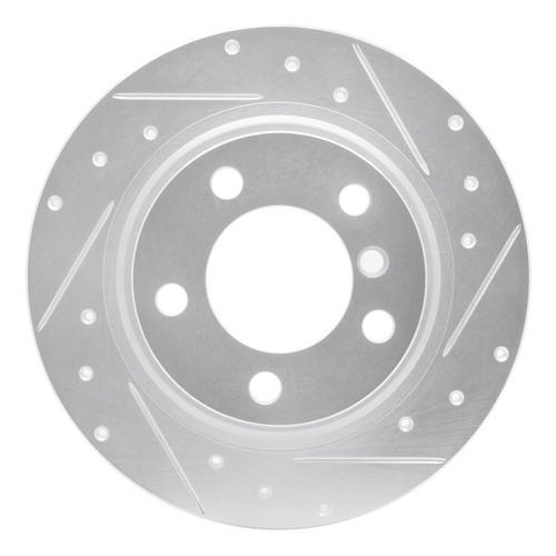 R1 15-26 BMW 228I xDrive Gran Coupe Front Right Drilled & Slotted Silver Brake Rotor