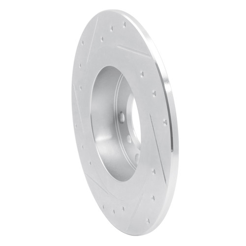 R1 15-26 BMW 228I xDrive Gran Coupe Front Right Drilled & Slotted Silver Brake Rotor