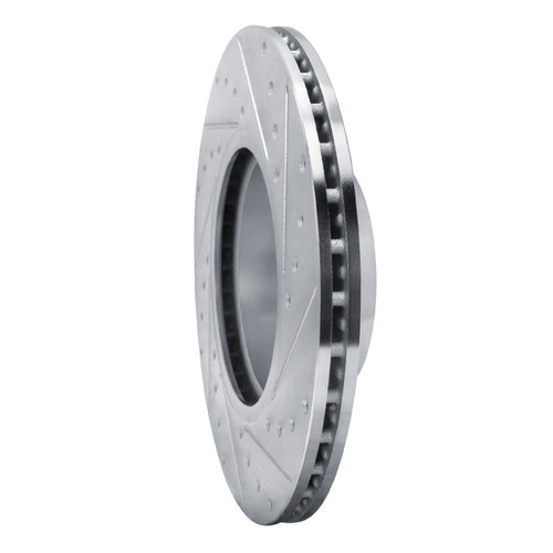 R1 18-25 BMW Z4 Front Left Drilled & Slotted Silver Brake Rotor