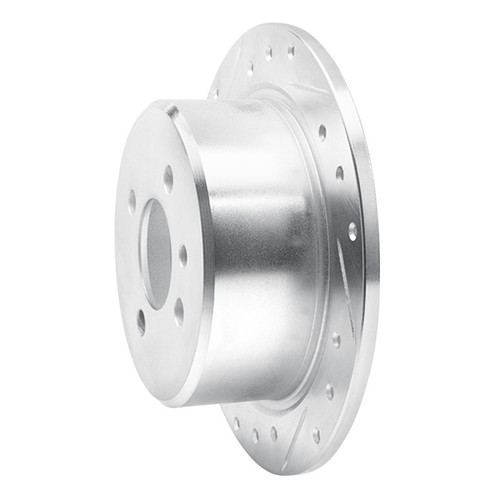 R1 88-90 BMW 325IX Rear Left Drilled & Slotted Silver Brake Rotor