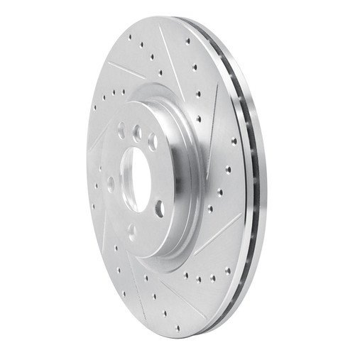 R1 15-25 BMW X1 (USA/Canada) Front Right Drilled & Slotted Silver Brake Rotor