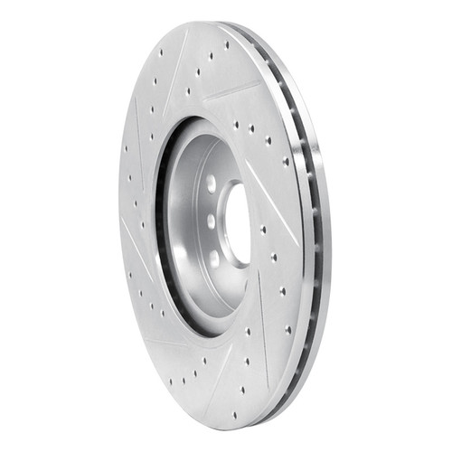 R1 15-25 BMW X1 (USA/Canada) Front Right Drilled & Slotted Silver Brake Rotor