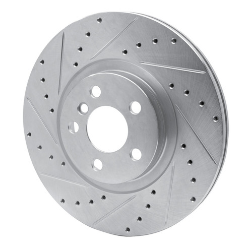 R1 15-25 BMW 228I Gran Coupe Front Left Drilled & Slotted Silver Brake Rotor