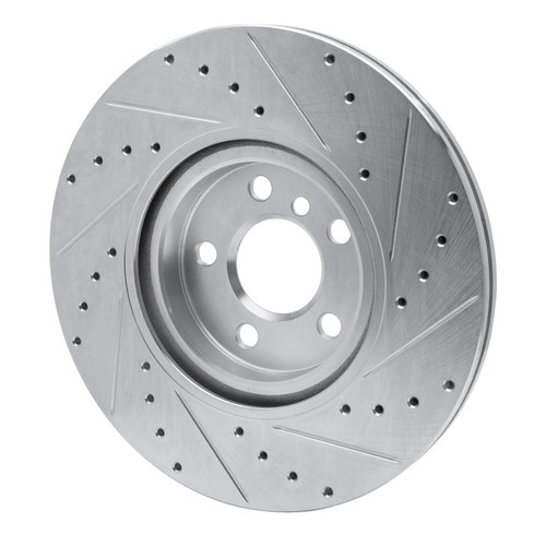 R1 15-25 BMW 228I Gran Coupe Front Left Drilled & Slotted Silver Brake Rotor