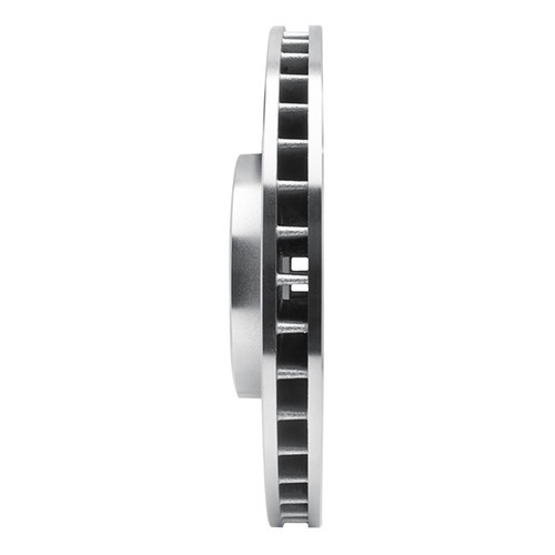 R1 08-19 BMW X5 Front Right Drilled & Slotted Silver Brake Rotor