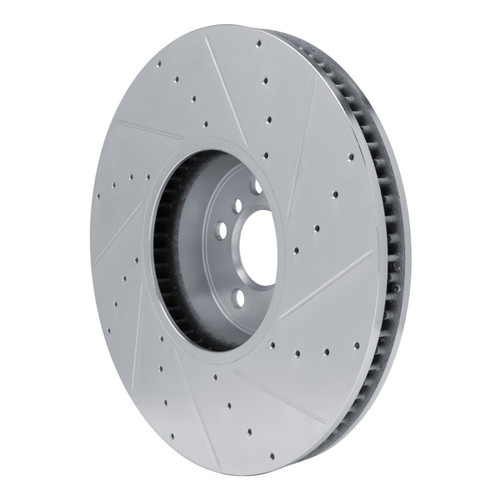 R1 16-25 BMW M240I xDrive Left Front Drilled & Slotted Silver Brake Rotor