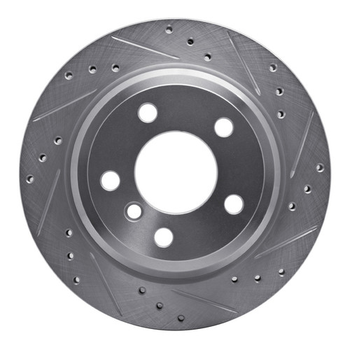 R1 06-20 BMW 420i (Mexico) Rear Right Drilled & Slotted Silver Brake Rotor