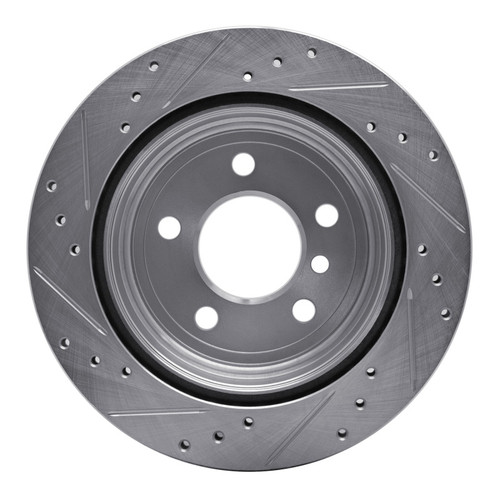 R1 06-20 BMW 420i (Mexico) Rear Right Drilled & Slotted Silver Brake Rotor