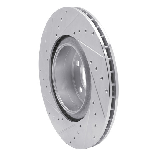 R1 12-20 BMW 118i (Mexico) Rear Right Drilled & Slotted Silver Brake Rotor