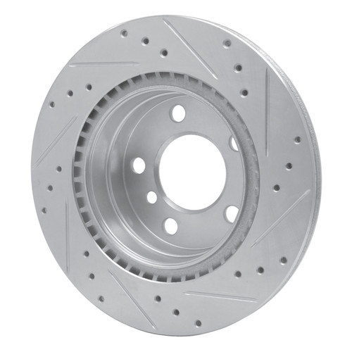 R1 06-21 BMW 220i (Mexico) Rear Left Drilled & Slotted Silver Brake Rotor
