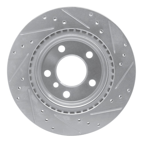 R1 06-21 BMW 220i (Mexico) Rear Left Drilled & Slotted Silver Brake Rotor