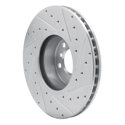 R1 12-21 BMW 228I Front Left Drilled & Slotted Silver Brake Rotor