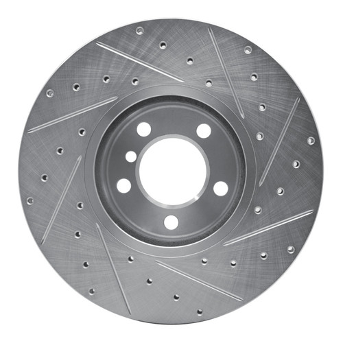 R1 12-21 BMW 228I Front Left Drilled & Slotted Silver Brake Rotor