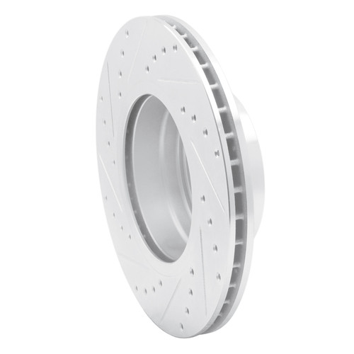 R1 04-10 BMW 525I (USA/Canada) Front Right Drilled & Slotted Silver Brake Rotor