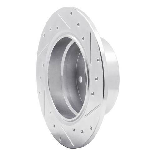 R1 03-06 BMW Z4 Rear Left Drilled & Slotted Silver Brake Rotor