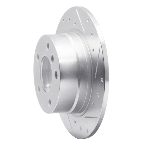 R1 03-06 BMW Z4 Rear Right Drilled & Slotted Silver Brake Rotor