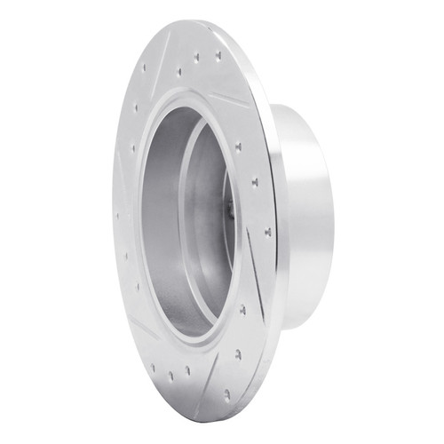 R1 03-06 BMW Z4 Rear Right Drilled & Slotted Silver Brake Rotor