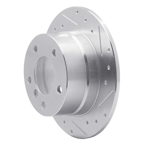 R1 96-02 BMW Z3 Rear Right Drilled & Slotted Silver Brake Rotor