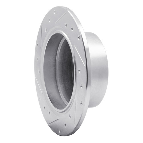 R1 95-99 BMW 318TI Rear Right Drilled & Slotted Silver Brake Rotor